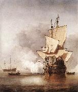 VELDE, Willem van de, the Younger The Cannon Shot we oil painting picture wholesale